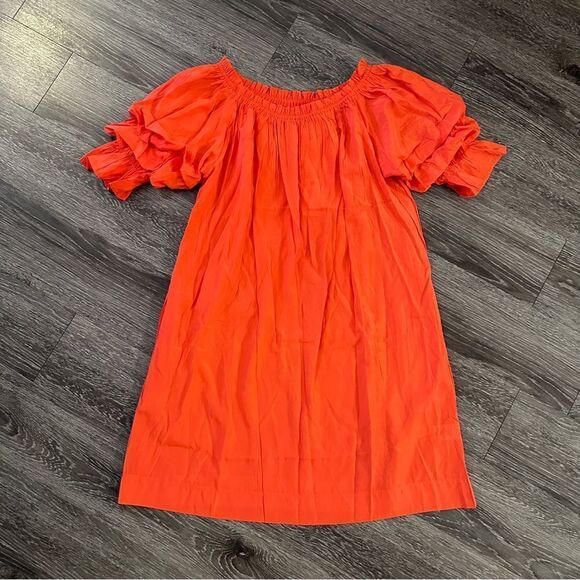 Mersea Tulum Ruffle Sleeve Dress Sunset - Picture 2 of 6